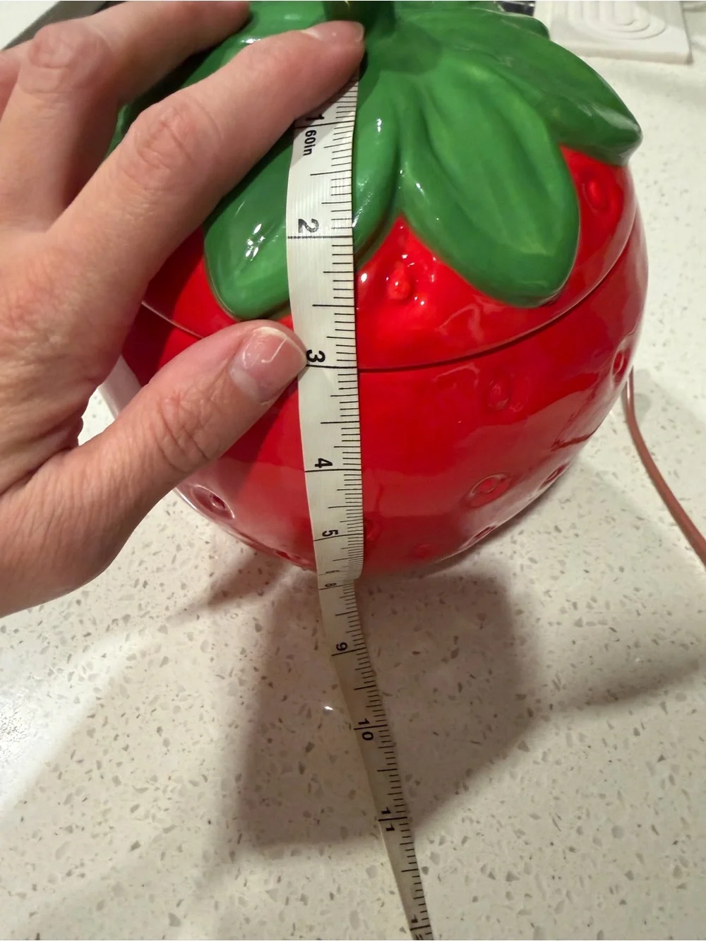 Strawberry Ceramic cookie Jar/Canister